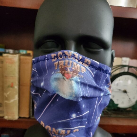 Cloth Face Mask - Silver/Copper Filters- Trump - Picture 1 of 9